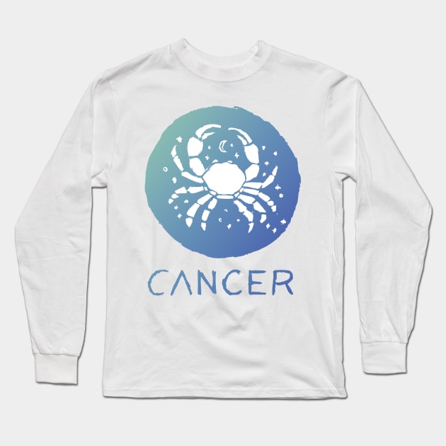 Cancer 02 Long Sleeve T-Shirt by Very Simple Graph